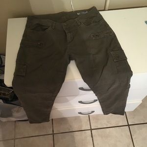 Army green jeans